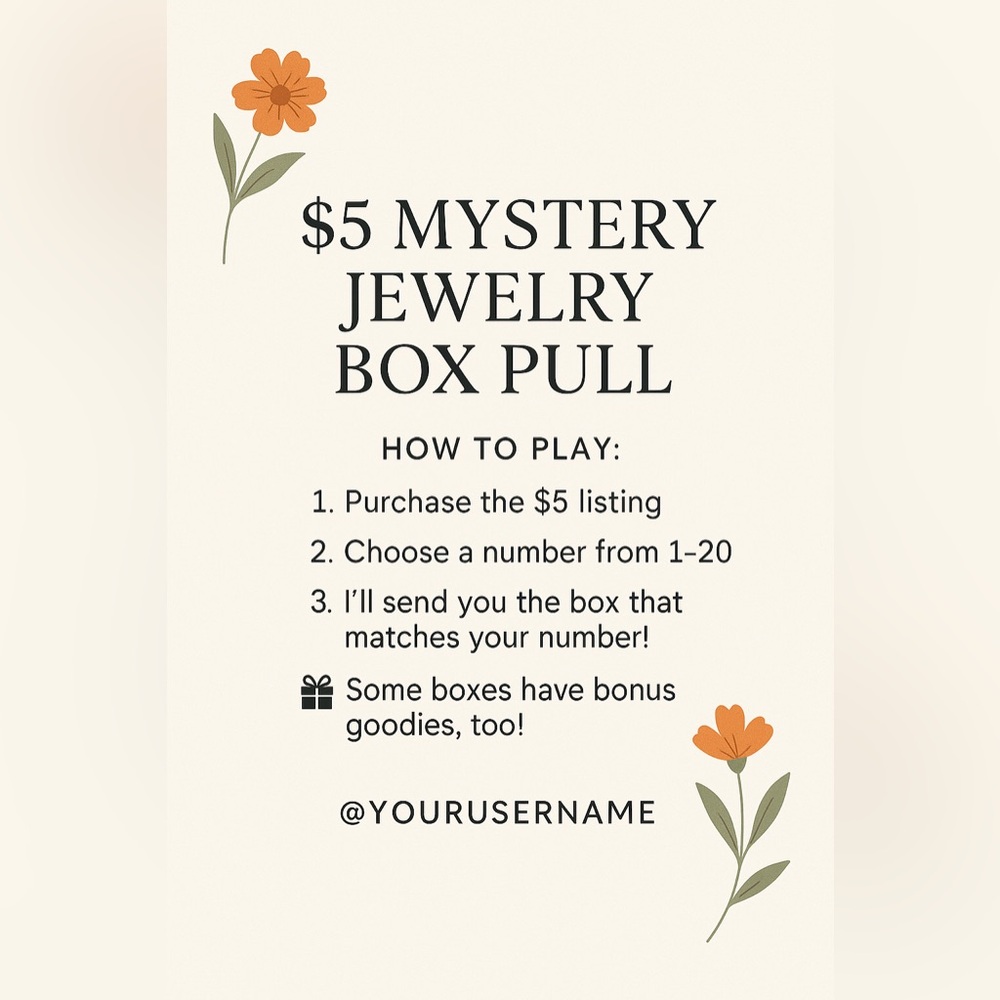 ✨ MYSTERY JEWELRY GAME ✨
